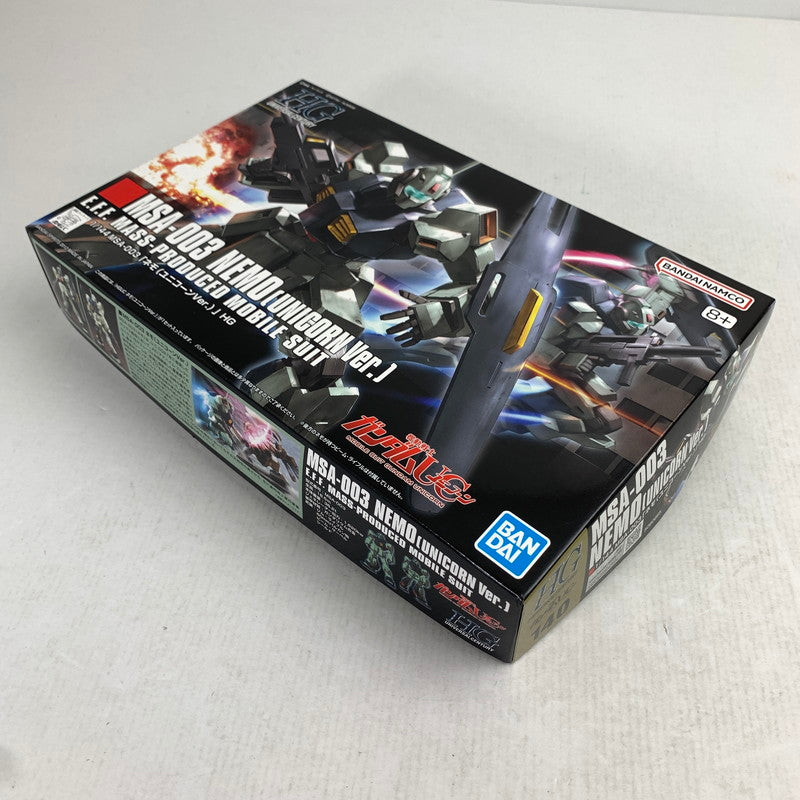 【中古美品】 内装未開封 HG エイチジー MSA-003 ネモ(ユニコーンVer.) ガンダム ガンプラ プラモデル プラモ 058-260905-io-14-fuzh 万代Net店