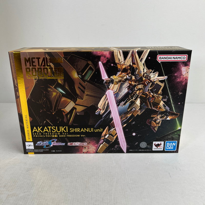 【中古品】 開封品 METAL ROBOT魂 アカツキ(シラヌイ装備)SEED FREEDOM Ver. 台座キズあり 058-260831-ky-47-fuzh 万代Net店