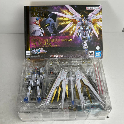 【中古品】 開封品 METAL ROBOT魂 マイティーストライクフリーダムガンダム 最終決戦ver. 台座キズあり フィギュア 056-260831-ky-45-fuzh 万代Net店
