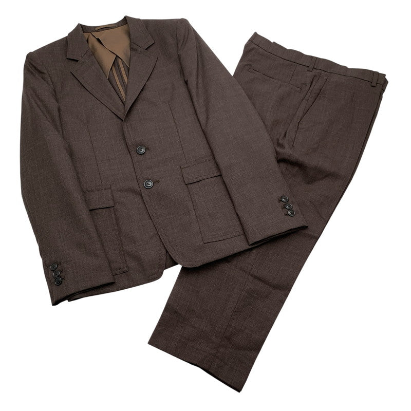 【中古品】【メンズ】 VAINL ARCHIVE ヴァイナルアーカイブ セットアップ 上下 セット BROWN Sサイズ 140-260830-io-57-fuzh カラー：ブラウン 万代Net店