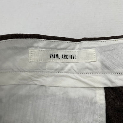 【中古品】【メンズ】 VAINL ARCHIVE ヴァイナルアーカイブ セットアップ 上下 セット BROWN Sサイズ 140-260830-io-57-fuzh カラー：ブラウン 万代Net店