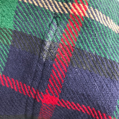 【中古品】【メンズ】 RALPH LAUREN ラルフローレン 80年代 ネルシャツ チェックシャツ グリーンチェック Sサイズ ※ボタン糸緩め・ほつれ・白い汚れあり 145-260830-io-40-fuzh 万代Net店