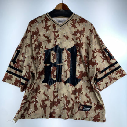 【中古品】【メンズ】 TIGHTBOOTH タイトブース FOOTBALL SHIRT フットボールシャツ CAMO カモフラージュ 迷彩柄 Lサイズ ※ほつれ・傷跡あり 142-260830-io-10-fuzh 万代Net店