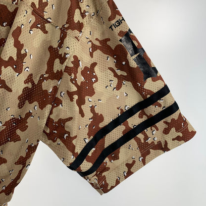 【中古品】【メンズ】 TIGHTBOOTH タイトブース FOOTBALL SHIRT フットボールシャツ CAMO カモフラージュ 迷彩柄 Lサイズ ※ほつれ・傷跡あり 142-260830-io-10-fuzh 万代Net店