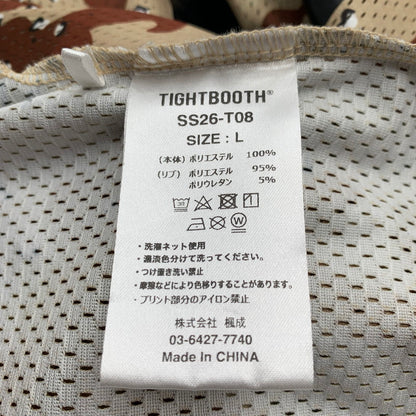 【中古品】【メンズ】 TIGHTBOOTH タイトブース FOOTBALL SHIRT フットボールシャツ CAMO カモフラージュ 迷彩柄 Lサイズ ※ほつれ・傷跡あり 142-260830-io-10-fuzh 万代Net店