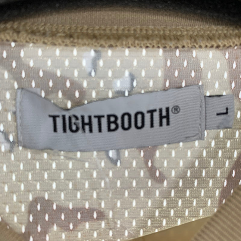 【中古品】【メンズ】 TIGHTBOOTH タイトブース FOOTBALL SHIRT フットボールシャツ CAMO カモフラージュ 迷彩柄 Lサイズ ※ほつれ・傷跡あり 142-260830-io-10-fuzh 万代Net店
