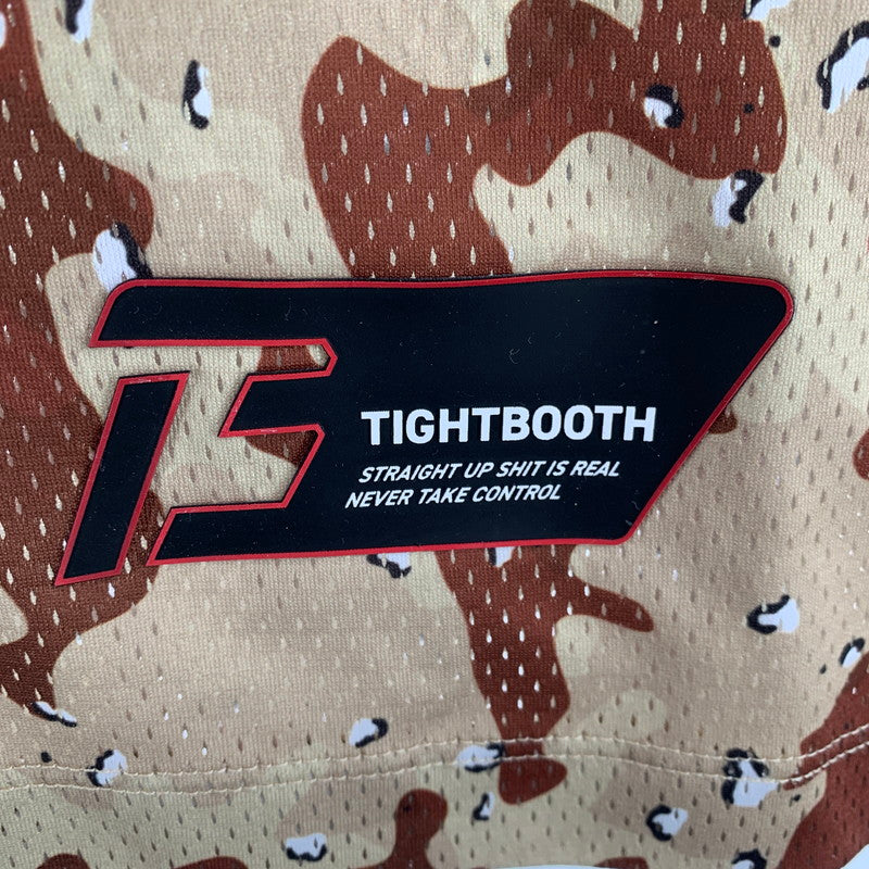 【中古品】【メンズ】 TIGHTBOOTH タイトブース FOOTBALL SHIRT フットボールシャツ CAMO カモフラージュ 迷彩柄 Lサイズ ※ほつれ・傷跡あり 142-260830-io-10-fuzh 万代Net店