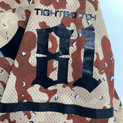 【中古品】【メンズ】 TIGHTBOOTH タイトブース FOOTBALL SHIRT フットボールシャツ CAMO カモフラージュ 迷彩柄 Lサイズ ※ほつれ・傷跡あり 142-260830-io-10-fuzh 万代Net店