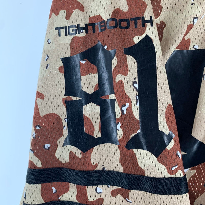 【中古品】【メンズ】 TIGHTBOOTH タイトブース FOOTBALL SHIRT フットボールシャツ CAMO カモフラージュ 迷彩柄 Lサイズ ※ほつれ・傷跡あり 142-260830-io-10-fuzh 万代Net店