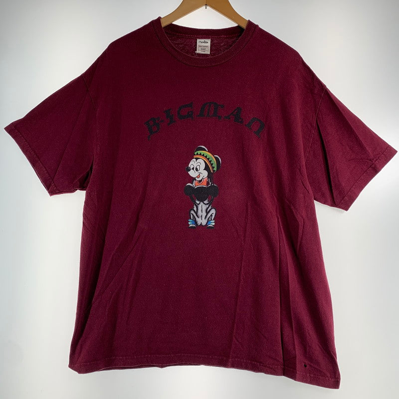 【中古品】【メンズ】 EXODUS×MICKEY MOUSE エクソダス ミッキーマウス 半袖Tシャツ RED XLサイズ ※穴あり 142-260830-io-11-fuzh カラー：レッド 万代Net店