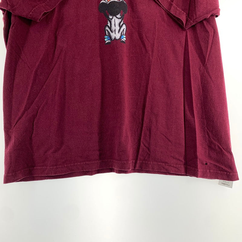 【中古品】【メンズ】 EXODUS×MICKEY MOUSE エクソダス ミッキーマウス 半袖Tシャツ RED XLサイズ ※穴あり 142-260830-io-11-fuzh カラー：レッド 万代Net店