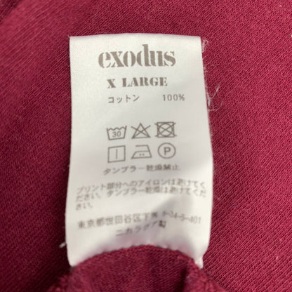 【中古品】【メンズ】 EXODUS×MICKEY MOUSE エクソダス ミッキーマウス 半袖Tシャツ RED XLサイズ ※穴あり 142-260830-io-11-fuzh カラー：レッド 万代Net店