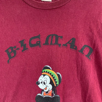 【中古品】【メンズ】 EXODUS×MICKEY MOUSE エクソダス ミッキーマウス 半袖Tシャツ RED XLサイズ ※穴あり 142-260830-io-11-fuzh カラー：レッド 万代Net店