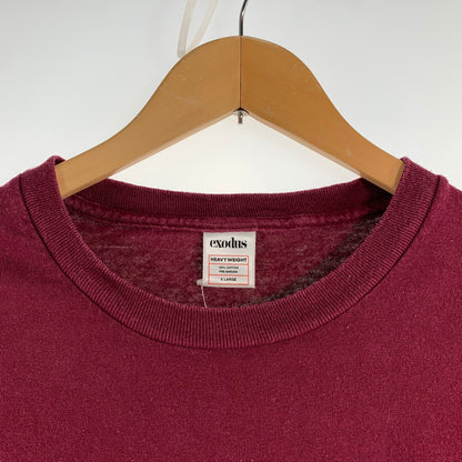 【中古品】【メンズ】 EXODUS×MICKEY MOUSE エクソダス ミッキーマウス 半袖Tシャツ RED XLサイズ ※穴あり 142-260830-io-11-fuzh カラー：レッド 万代Net店