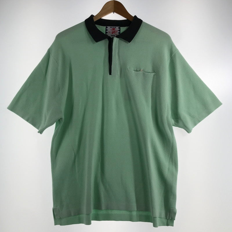 【中古品】【メンズ】 SON OF THE CHEESE サノバチーズ CLERIC POLO クレリックポロシャツ GREEN Lサイズ ※ほつれ・汚れあり 140-260830-io-42-fuzh カラー：グリーン 万代Net店