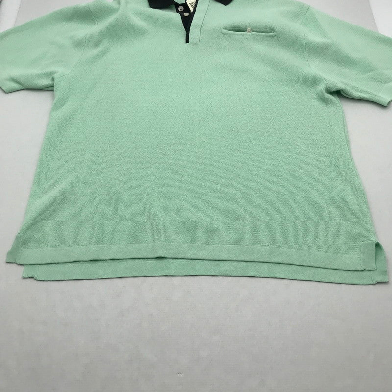 【中古品】【メンズ】 SON OF THE CHEESE サノバチーズ CLERIC POLO クレリックポロシャツ GREEN Lサイズ ※ほつれ・汚れあり 140-260830-io-42-fuzh カラー：グリーン 万代Net店