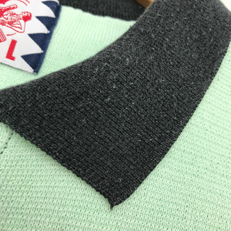 【中古品】【メンズ】 SON OF THE CHEESE サノバチーズ CLERIC POLO クレリックポロシャツ GREEN Lサイズ ※ほつれ・汚れあり 140-260830-io-42-fuzh カラー：グリーン 万代Net店