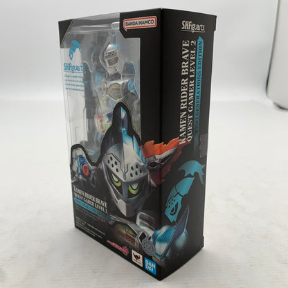 【中古品】 未開封 仮面ライダーエグゼイド S.H.Figuarts 仮面ライダーブレイブ クエストゲーマーレベル2 平成ジェネレーションズエディション フィギュア ※箱破れ 044-260909-io-45-fuzh 万代Net店