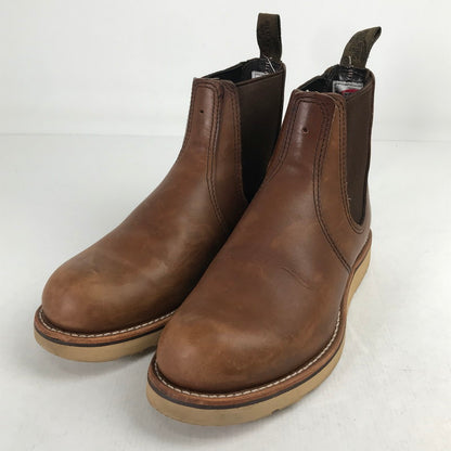 【中古品】【メンズ】 REDWING レッドウィング 3190 CLASSIC CHELSEA クラシック チェルシー ブーツ BROWN UK6.5 靴 ※パンチ有(B級)・使用感あり・本体のみ 164-260829-io-14-fuzh カラー：ブラウン 万代Net店