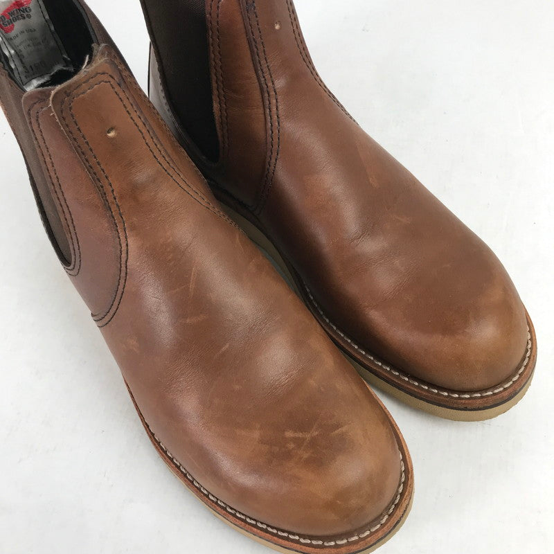 【中古品】【メンズ】 REDWING レッドウィング 3190 CLASSIC CHELSEA クラシック チェルシー ブーツ BROWN UK6.5 靴 ※パンチ有(B級)・使用感あり・本体のみ 164-260829-io-14-fuzh カラー：ブラウン 万代Net店