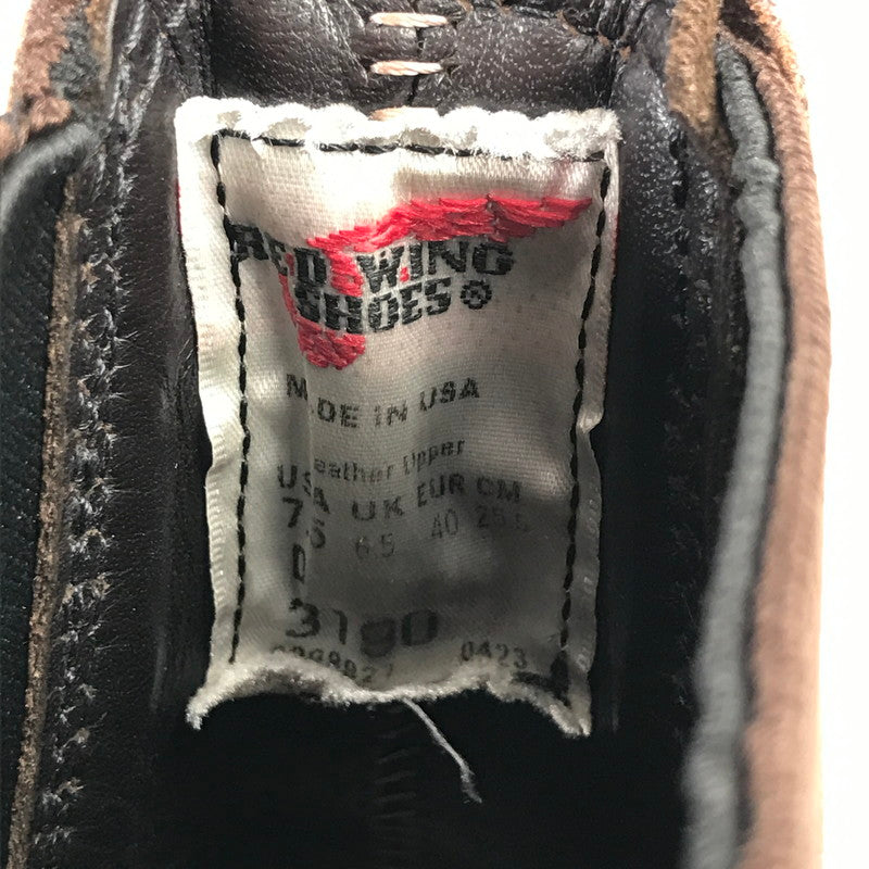 【中古品】【メンズ】 REDWING レッドウィング 3190 CLASSIC CHELSEA クラシック チェルシー ブーツ BROWN UK6.5 靴 ※パンチ有(B級)・使用感あり・本体のみ 164-260829-io-14-fuzh カラー：ブラウン 万代Net店