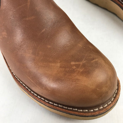 【中古品】【メンズ】 REDWING レッドウィング 3190 CLASSIC CHELSEA クラシック チェルシー ブーツ BROWN UK6.5 靴 ※パンチ有(B級)・使用感あり・本体のみ 164-260829-io-14-fuzh カラー：ブラウン 万代Net店