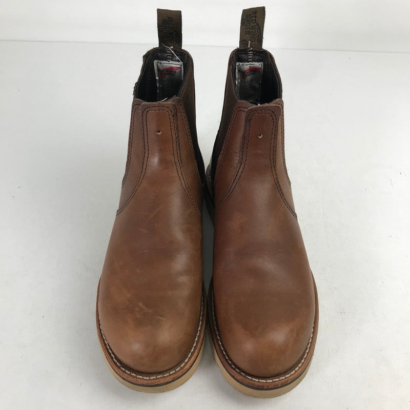 【中古品】【メンズ】 REDWING レッドウィング 3190 CLASSIC CHELSEA クラシック チェルシー ブーツ BROWN UK6.5 靴 ※パンチ有(B級)・使用感あり・本体のみ 164-260829-io-14-fuzh カラー：ブラウン 万代Net店