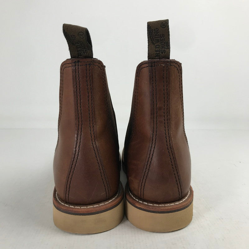 【中古品】【メンズ】 REDWING レッドウィング 3190 CLASSIC CHELSEA クラシック チェルシー ブーツ BROWN UK6.5 靴 ※パンチ有(B級)・使用感あり・本体のみ 164-260829-io-14-fuzh カラー：ブラウン 万代Net店