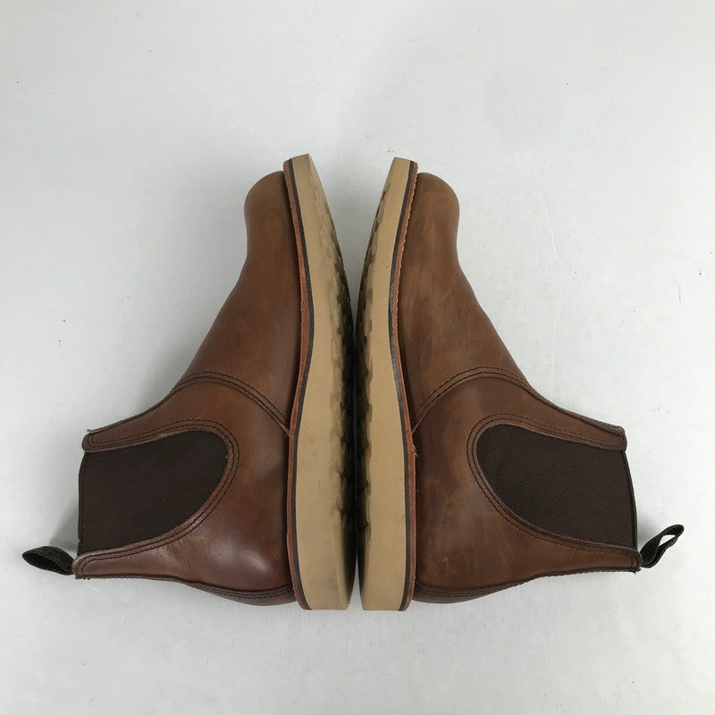 【中古品】【メンズ】 REDWING レッドウィング 3190 CLASSIC CHELSEA クラシック チェルシー ブーツ BROWN UK6.5 靴 ※パンチ有(B級)・使用感あり・本体のみ 164-260829-io-14-fuzh カラー：ブラウン 万代Net店