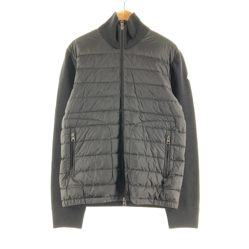 【中古品】【メンズ】 MONCLER モンクレール J20919B50700 CARDIGAN TRICOT JACKET トリコットカーディガン カラーBLACK SIZE:L 24S 141-260828-ky-02-fuzh 万代Net店