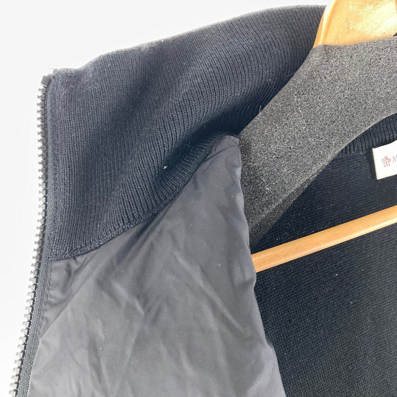 【中古品】【メンズ】 MONCLER モンクレール J20919B50700 CARDIGAN TRICOT JACKET トリコットカーディガン カラーBLACK SIZE:L 24S 141-260828-ky-02-fuzh 万代Net店