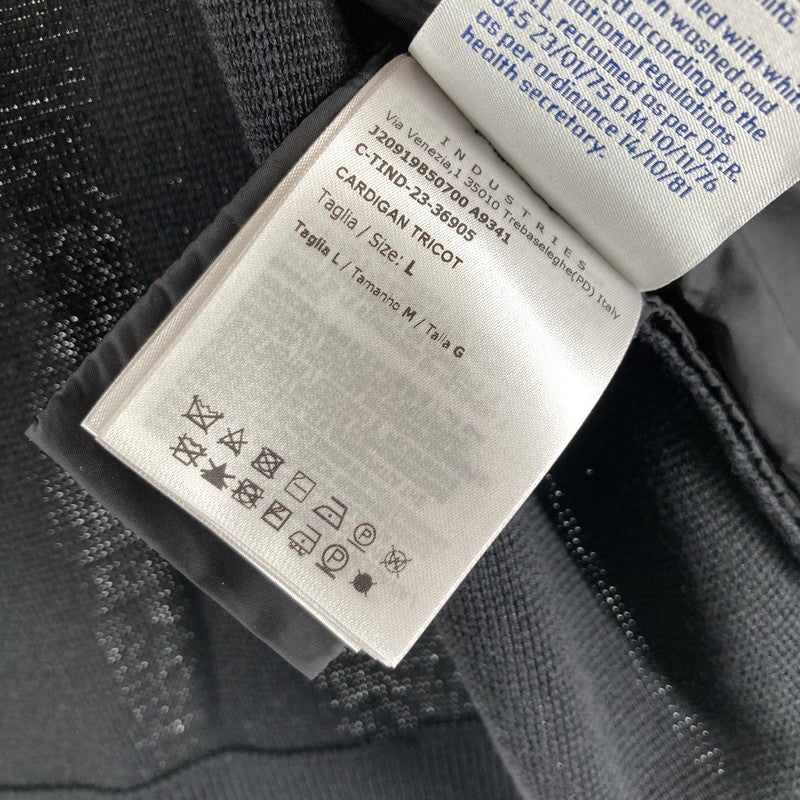 【中古品】【メンズ】 MONCLER モンクレール J20919B50700 CARDIGAN TRICOT JACKET トリコットカーディガン カラーBLACK SIZE:L 24S 141-260828-ky-02-fuzh 万代Net店