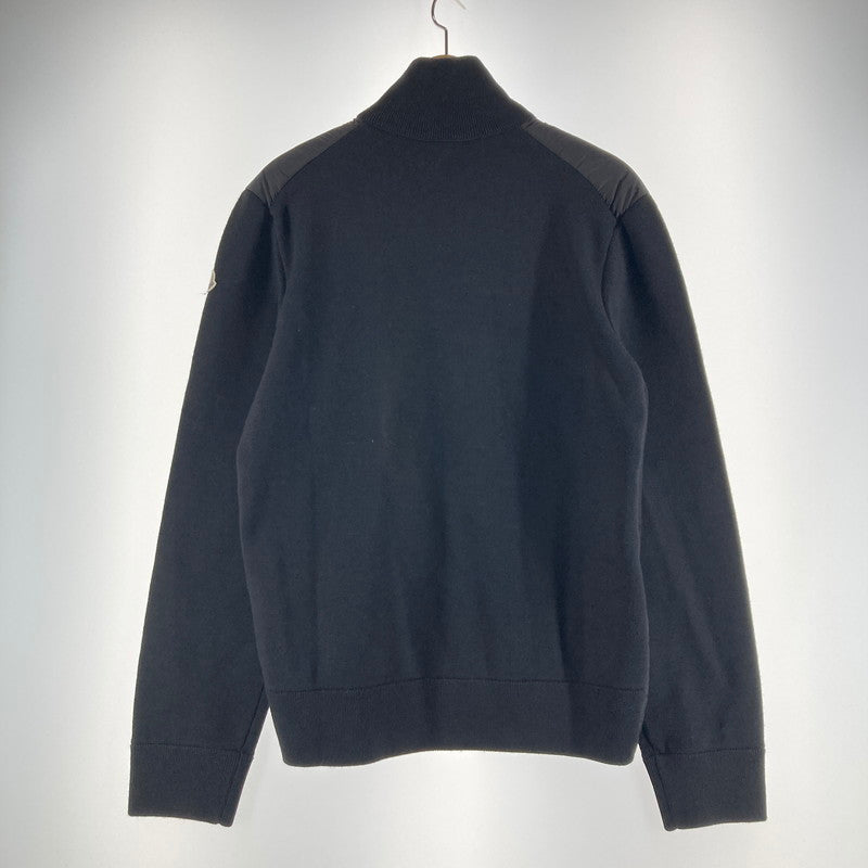 【中古品】【メンズ】 MONCLER モンクレール J20919B50700 CARDIGAN TRICOT JACKET トリコットカーディガン カラーBLACK SIZE:L 24S 141-260828-ky-02-fuzh 万代Net店