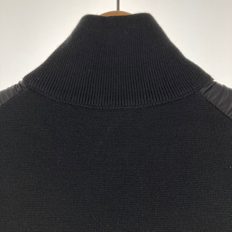 【中古品】【メンズ】 MONCLER モンクレール J20919B50700 CARDIGAN TRICOT JACKET トリコットカーディガン カラーBLACK SIZE:L 24S 141-260828-ky-02-fuzh 万代Net店