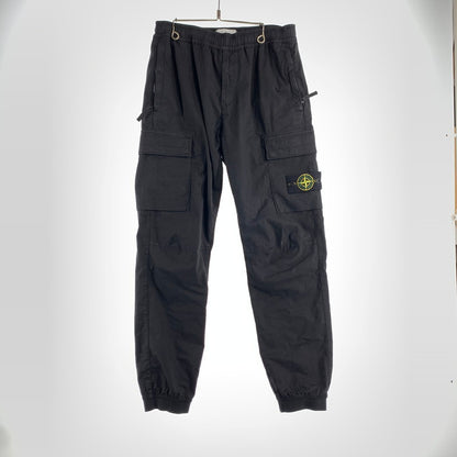 【中古品】【メンズ】 STONE ISLAND ストーンアイランド K2S153100031S0010 国内正規 カーゴ ジャガーパンツ ズボン 長ズボン パンツ 30インチ ""BLACK"" ※汚れあり 152-260829-io-01-fuzh カラー：ブラック 万代Net店
