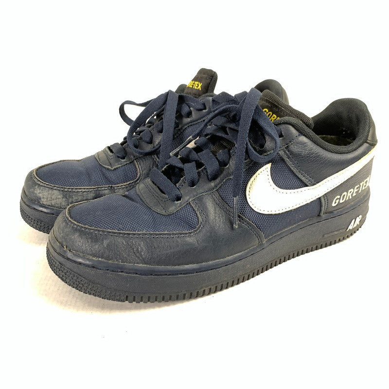 【中古品】【メンズ】 NIKE ナイキ CK2630-400 AIR FORCE 1 LOW GORE‐TEX スニーカー 靴 NAVY 25.0cm 本体のみ ※スレ・使用感あり 160-260830-io-21-fuzh カラー：ネイビー 万代Net店