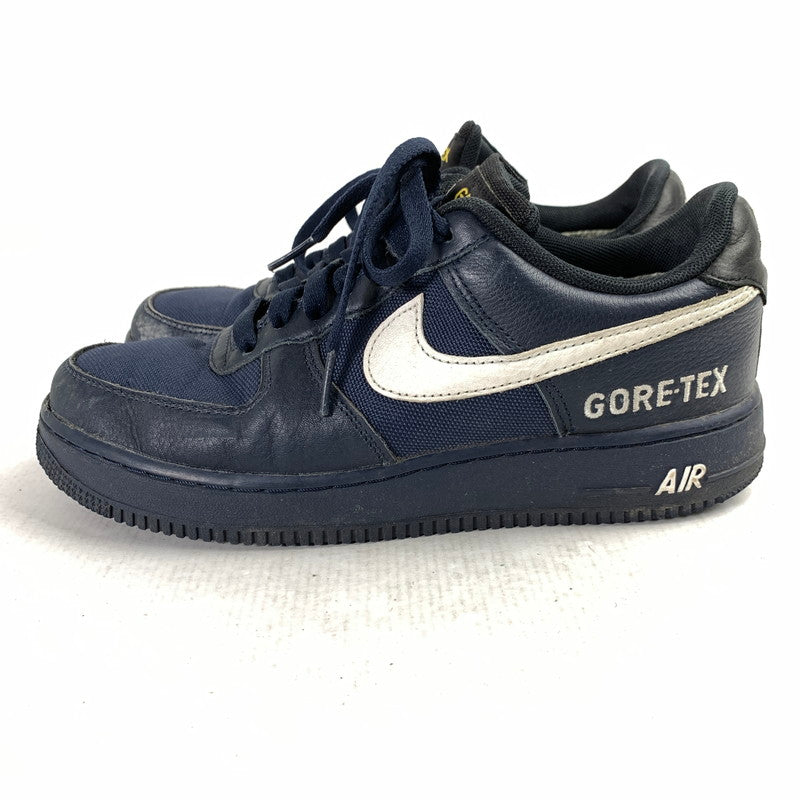 【中古品】【メンズ】 NIKE ナイキ CK2630-400 AIR FORCE 1 LOW GORE‐TEX スニーカー 靴 NAVY 25.0cm 本体のみ ※スレ・使用感あり 160-260830-io-21-fuzh カラー：ネイビー 万代Net店