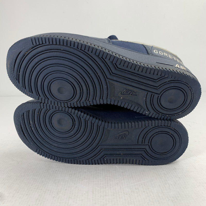 【中古品】【メンズ】 NIKE ナイキ CK2630-400 AIR FORCE 1 LOW GORE‐TEX スニーカー 靴 NAVY 25.0cm 本体のみ ※スレ・使用感あり 160-260830-io-21-fuzh カラー：ネイビー 万代Net店