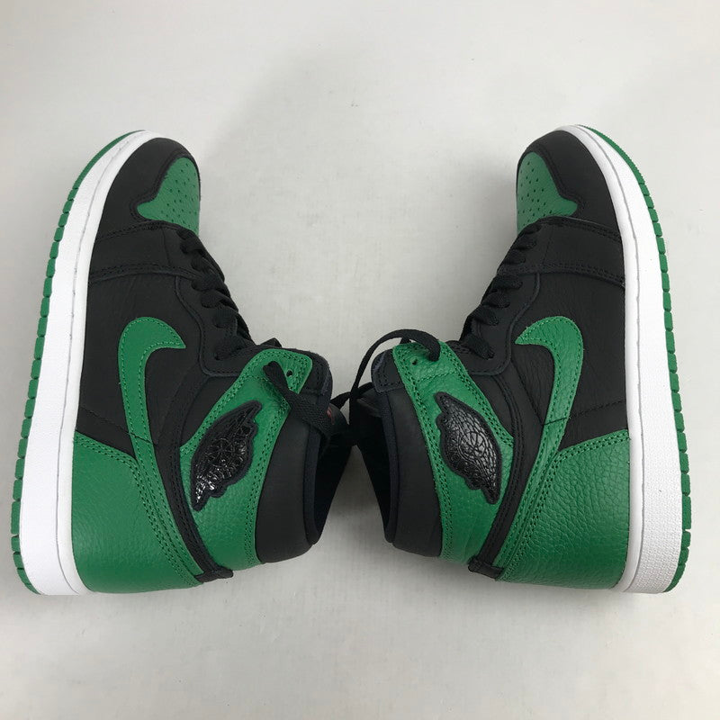 【中古品】【メンズ】 NIKE ナイキ 555088-030 AIR JORDAN 1 RETRO HIGH OG "BLACK PINE GREEN"(2020) エアジョーダン1 レトロ ハイ スニーカー シューズ 靴 160-260829-mh-04-fuzh サイズ：26cm カラー：ブラック・グリーン 万代Net店