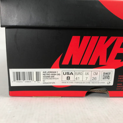 【中古品】【メンズ】 NIKE ナイキ 555088-030 AIR JORDAN 1 RETRO HIGH OG "BLACK PINE GREEN"(2020) エアジョーダン1 レトロ ハイ スニーカー シューズ 靴 160-260829-mh-04-fuzh サイズ：26cm カラー：ブラック・グリーン 万代Net店