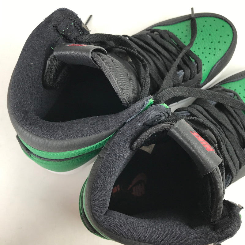 【中古品】【メンズ】 NIKE ナイキ 555088-030 AIR JORDAN 1 RETRO HIGH OG "BLACK PINE GREEN"(2020) エアジョーダン1 レトロ ハイ スニーカー シューズ 靴 160-260829-mh-04-fuzh サイズ：26cm カラー：ブラック・グリーン 万代Net店