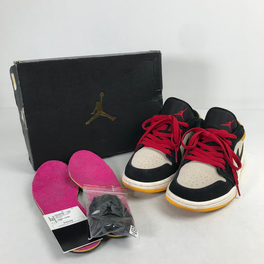 【中古品】【メンズ】 NIKE ナイキ 553558-127 AIRJORDAN 1 LOW エアジョーダン1 ロー スニーカー シューズ 靴 160-260829-mh-01-fuzh サイズ：25cm カラー：黄・黒・白 万代Net店