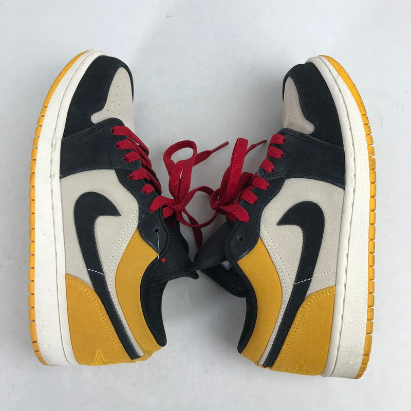 【中古品】【メンズ】 NIKE ナイキ 553558-127 AIRJORDAN 1 LOW エアジョーダン1 ロー スニーカー シューズ 靴 160-260829-mh-01-fuzh サイズ：25cm カラー：黄・黒・白 万代Net店