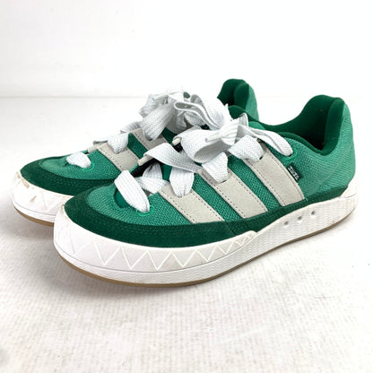 【中古品】【メンズ】 ADIDAS アディダス HQ6908 ADIMATIC HEMP スニーカー 靴 25.5cm 本体のみ ※使用感あり 161-260830-io-19-fuzh カラー：グリーンホワイト 万代Net店