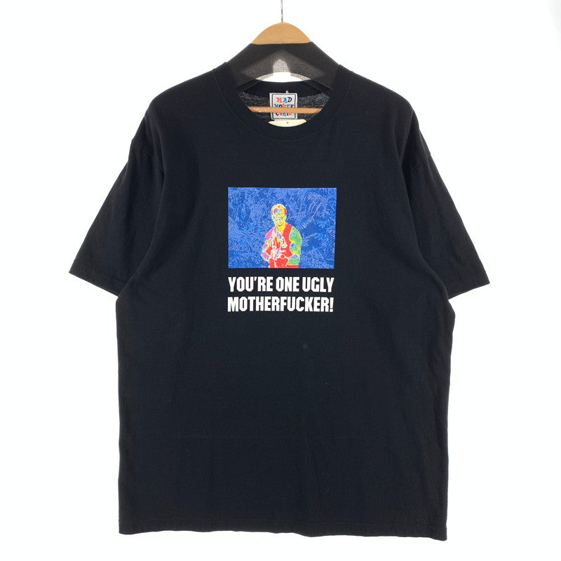 【中古品】【メンズ】 MAD MOUSE COMIC 半袖Tシャツ カットソー ブランド 古着 140-260922-gm-20-fuzh サイズ：XXL カラー：ブラック 万代Net店