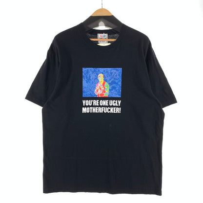 【中古品】【メンズ】 MAD MOUSE COMIC 半袖Tシャツ カットソー ブランド 古着 140-260922-gm-20-fuzh サイズ：XXL カラー：ブラック 万代Net店