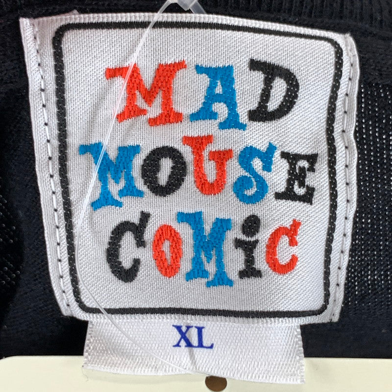 【中古品】【メンズ】 MAD MOUSE COMIC 半袖Tシャツ カットソー ブランド 古着 140-260922-gm-20-fuzh サイズ：XXL カラー：ブラック 万代Net店