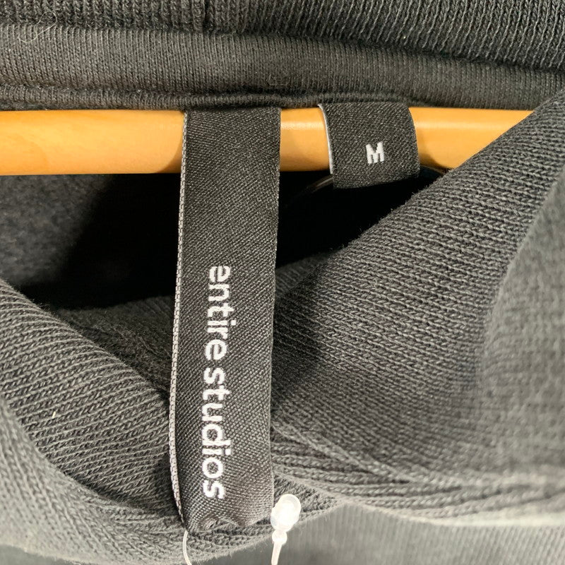 【中古品】【メンズ】 ENTIRE STUDIOS エンタイアスタジオ ES2125 22AW HEAVY HOOD ヘビー フーディー パーカー BLACK Mサイズ ※タグ切り取り跡あり 141-260830-io-08-fuzh カラー：ブラック 万代Net店