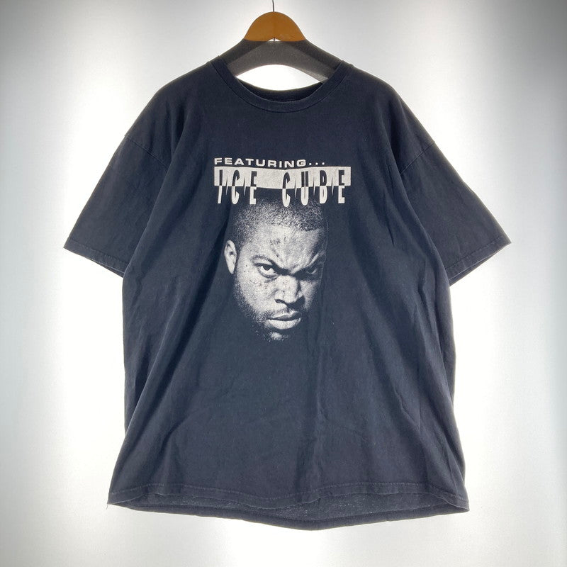 【中古品】【メンズ】 ICE CUBE アイス・キューブ 90S"GETS DOWN WITH THE GREATEST MC’S IN RAP"TEE BLACK SIZE:XXL 145-260828-ky-09-fuzh 万代Net店