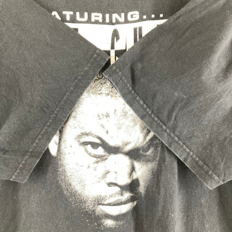 【中古品】【メンズ】 ICE CUBE アイス・キューブ 90S"GETS DOWN WITH THE GREATEST MC’S IN RAP"TEE BLACK SIZE:XXL 145-260828-ky-09-fuzh 万代Net店